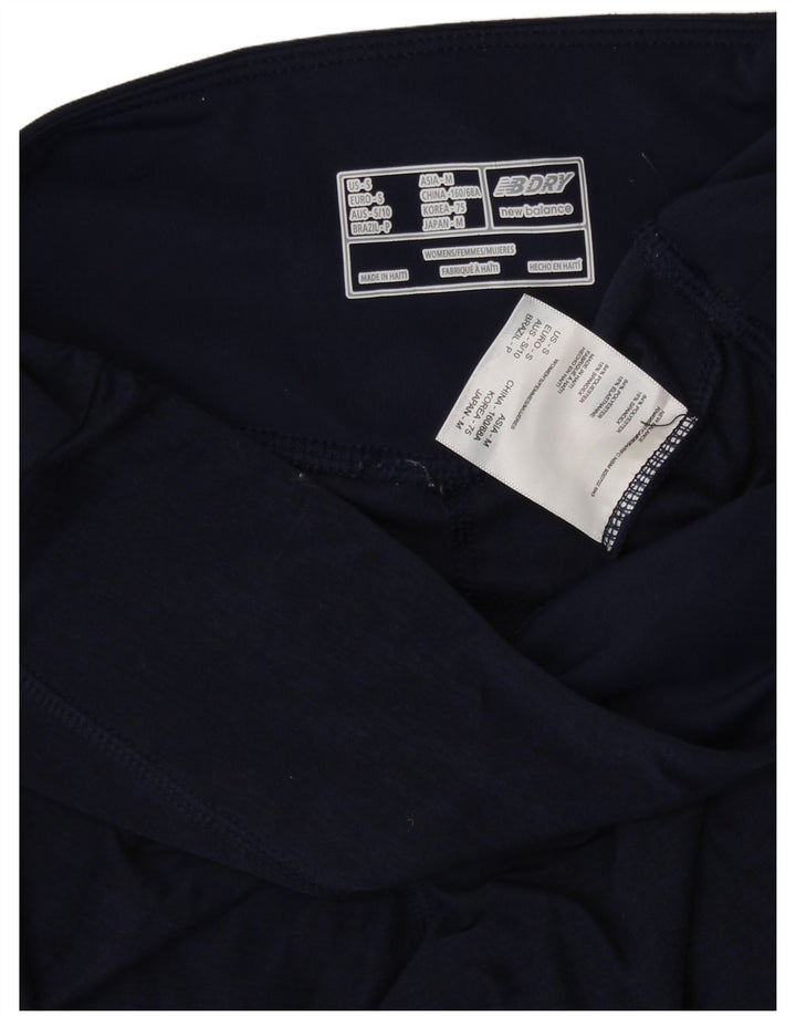 Leggings da donna NEW BALANCE UK 8 Small Poliestere blu navy