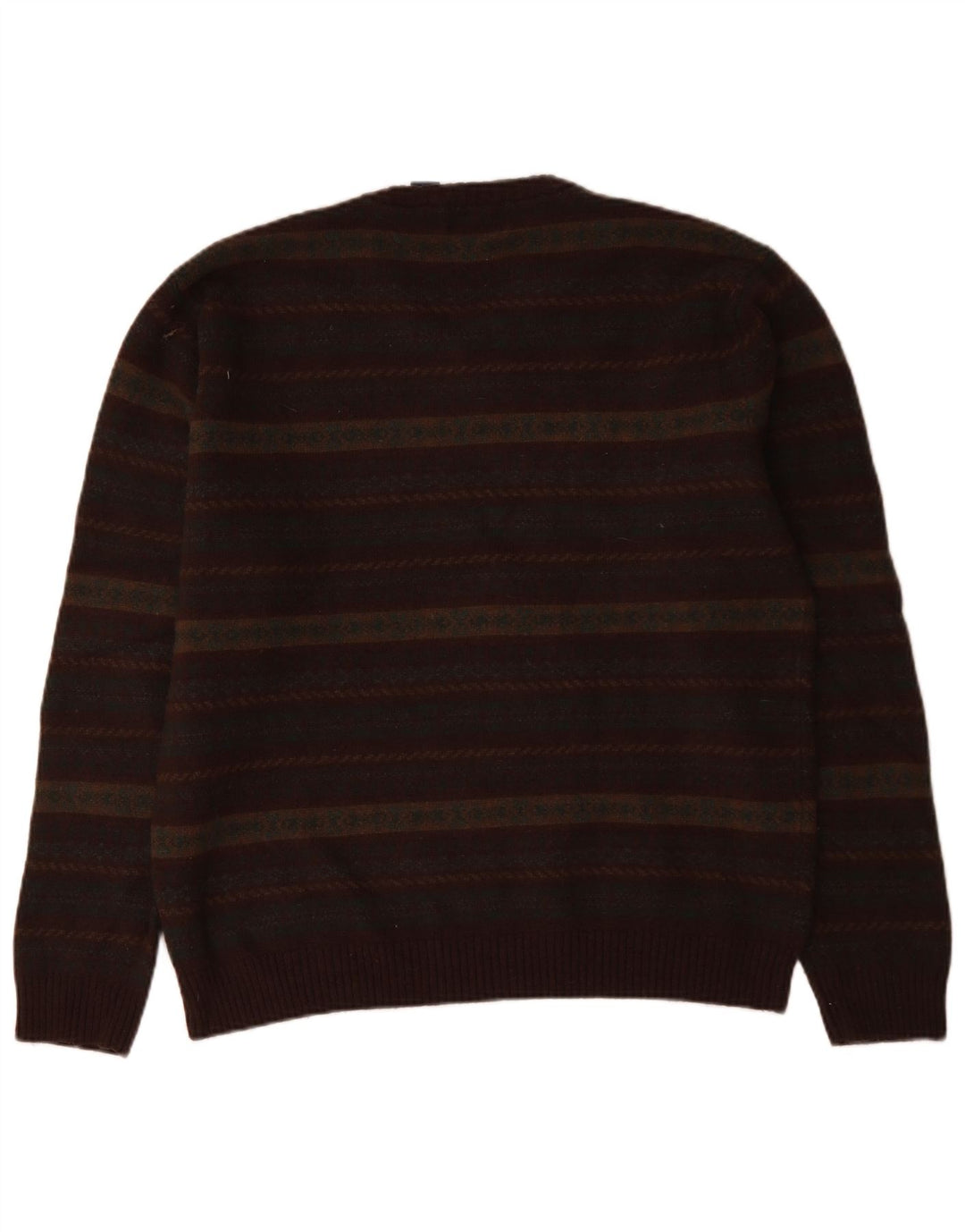 Chaps Maglione da uomo con scollo a V Maglione grande lana d'agnello Fair Isle multicolore
