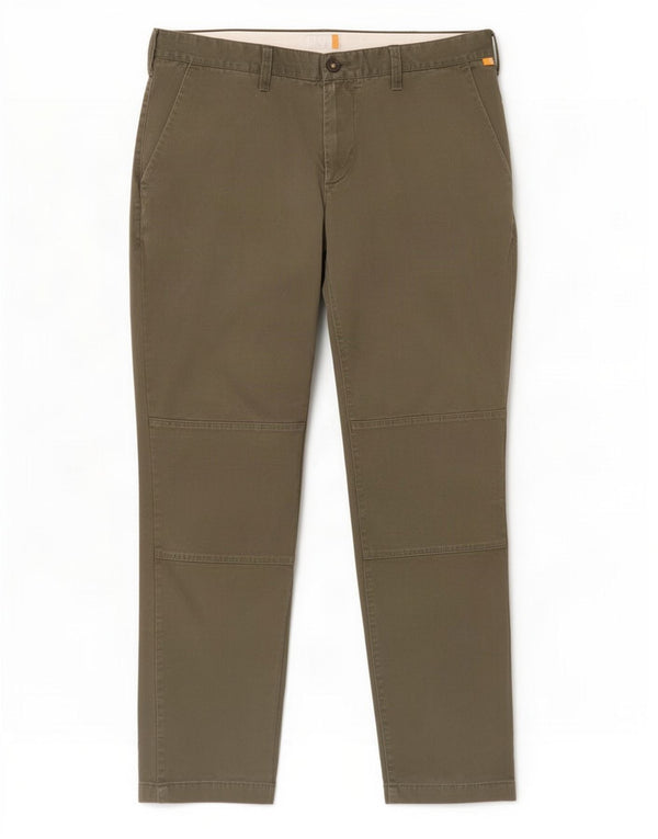 Pantaloni chino dritti da uomo Timberland W38 L32 cotone kaki