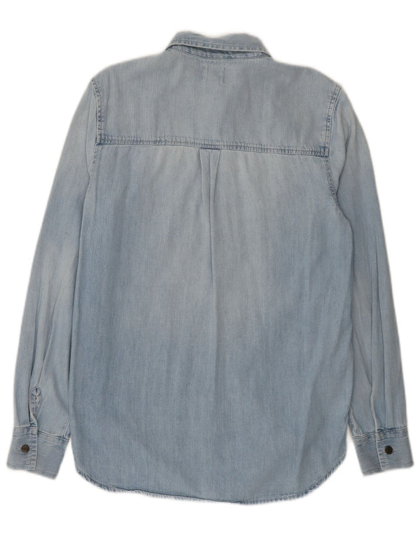Camicia in denim oversize da donna Gap UK 6 XS Blu cotone