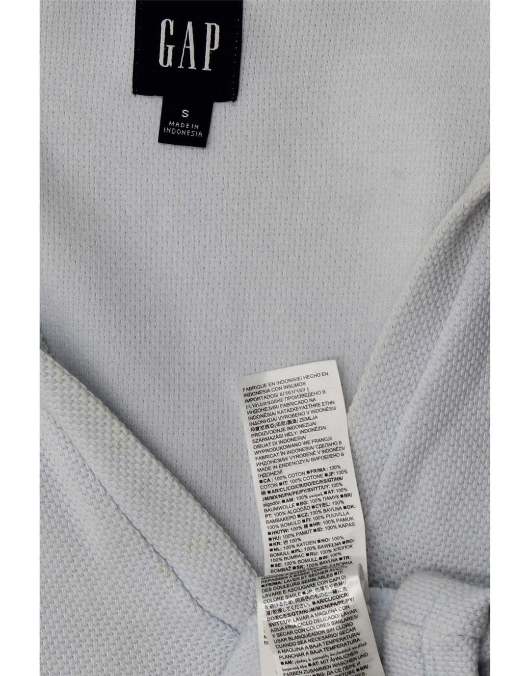 Abito polo oversize da donna Gap UK 10 piccolo cotone blu