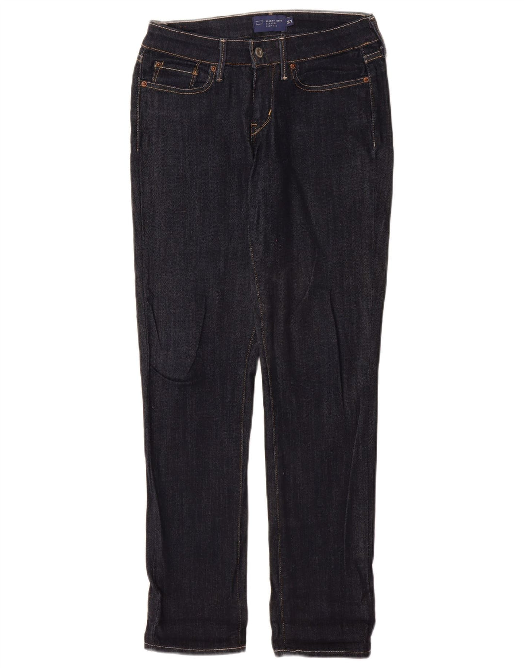 Jeans Levi's da donna slim leggermente curvo W27 L31 cotone blu navy
