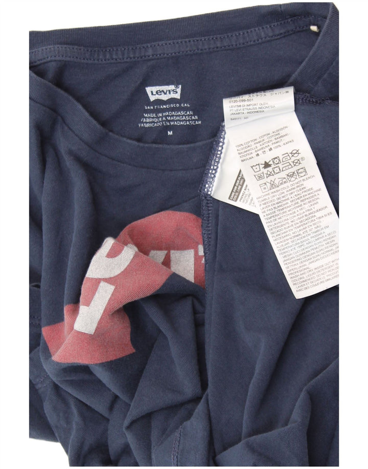 T-shirt grafica da uomo LEVI'S Top in cotone blu navy medio