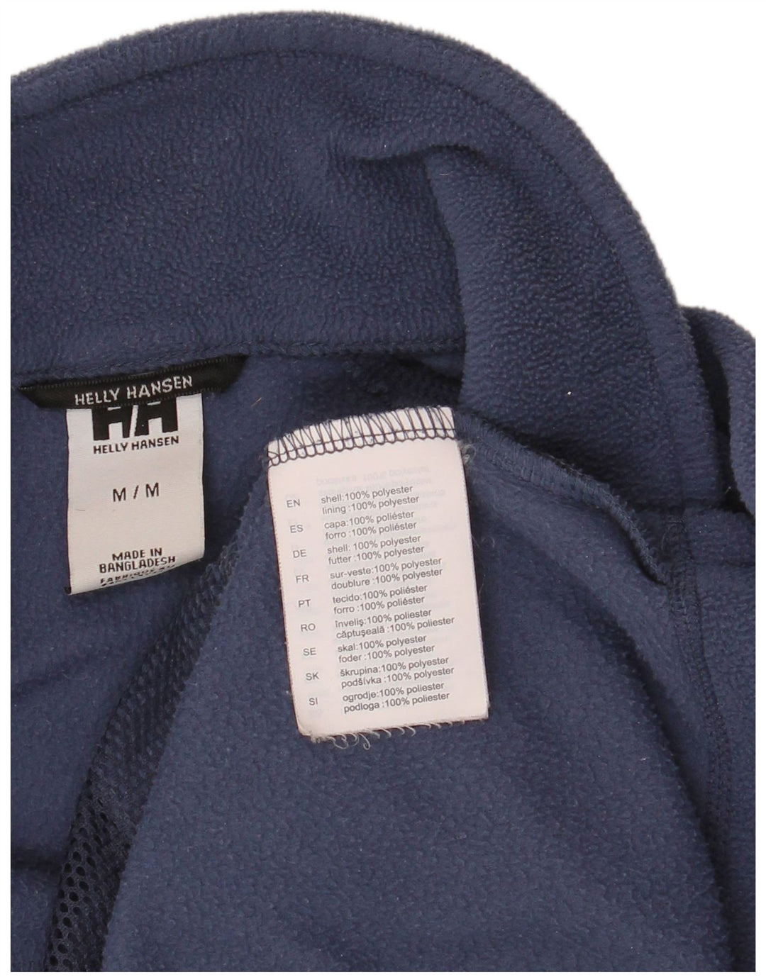 Giacca in pile da uomo HELLY HANSEN UK 38 medio poliestere blu navy