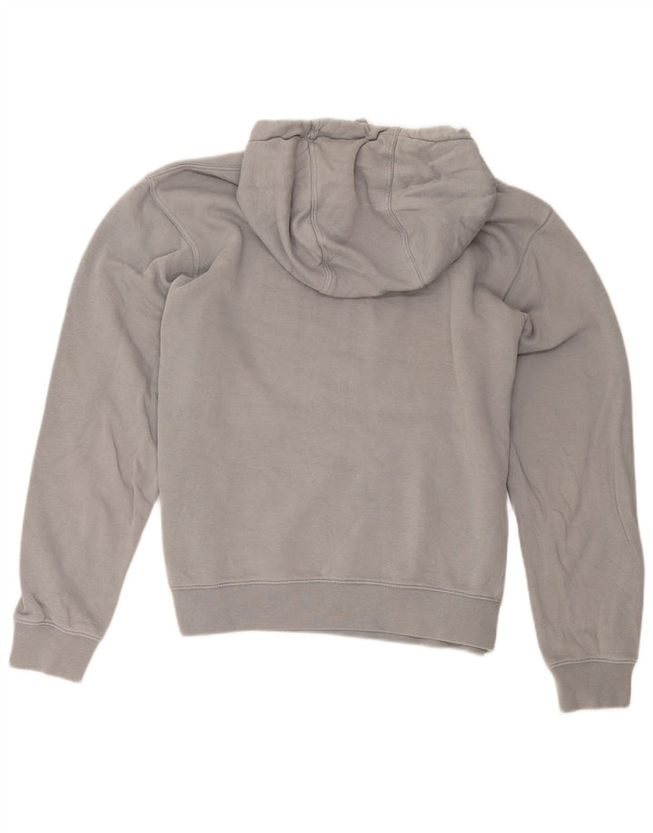 Felpa con cappuccio da uomo Nike in cotone grigio medio