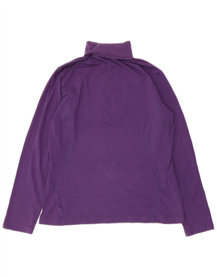 Top Nike da donna a collo alto a maniche lunghe, grande, viola