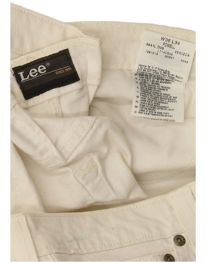 Jeans Powell da donna Lee W36 L33 cotone bianco