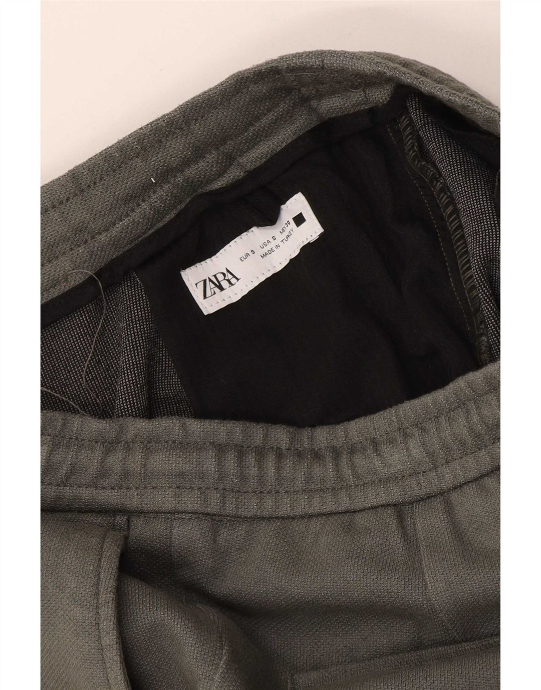 Pantaloncini chino da uomo Zara piccoli W30 viscosa verde