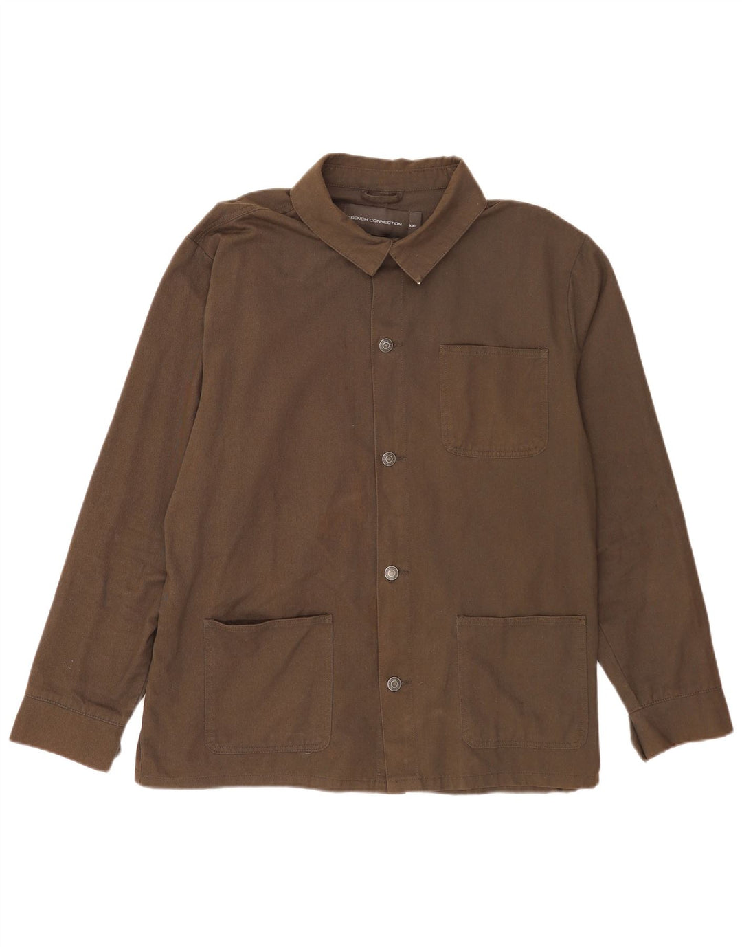 Camicia overshirt da uomo French Connection 2XL cotone kaki