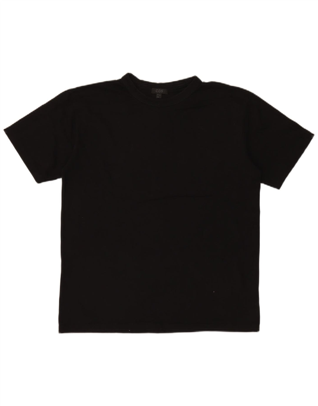 T-shirt da uomo Cos Top piccola in cotone nero