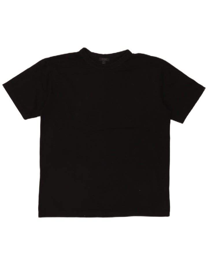 T-shirt da uomo Cos Top piccola in cotone nero