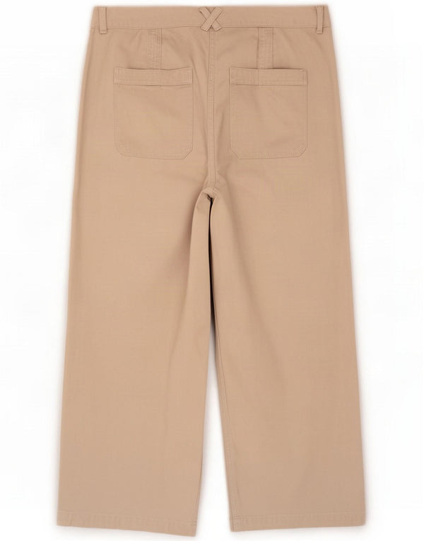 Pantaloni corti da donna a gamba larga White Stuff UK 14 Large W32 L25 Beige