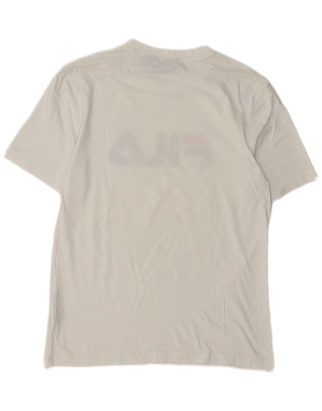 T-shirt grafica da uomo Fila Top Small in cotone bianco