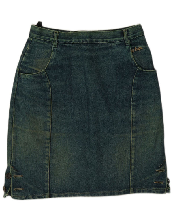 Gonna in denim da donna Lee Cooper IT 42 media W26 cotone verde