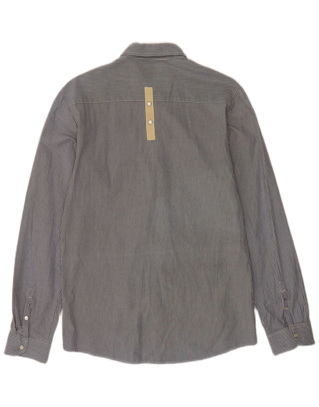 Camicia Quiksilver da uomo piccola in cotone gessato blu