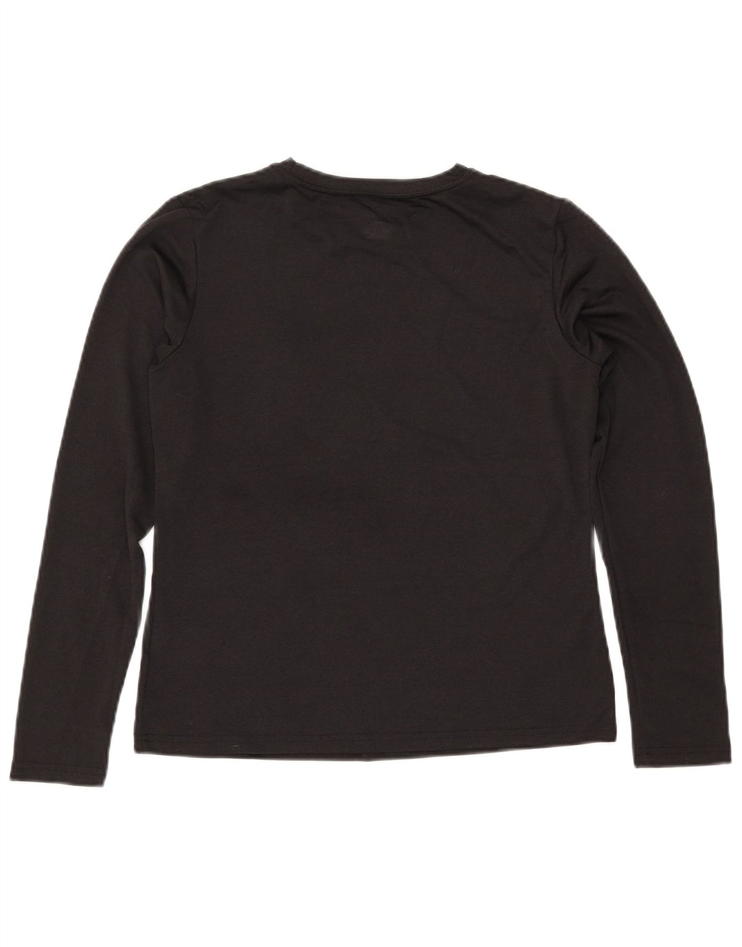 Top NIKE Dri Fit da donna a manica lunga US 8/10 medio poliestere nero