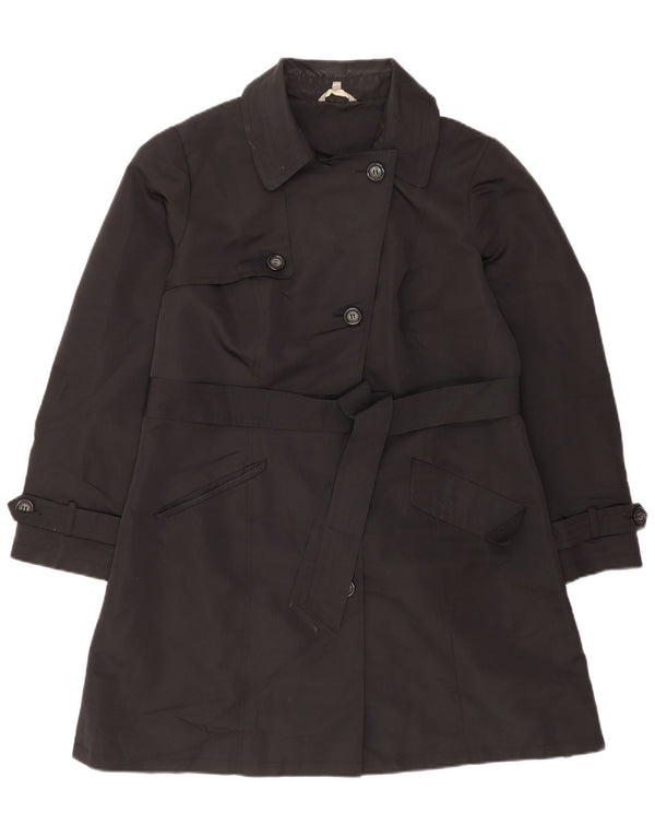 Trench da donna Marks & Spencer UK 16 grande poliestere nero