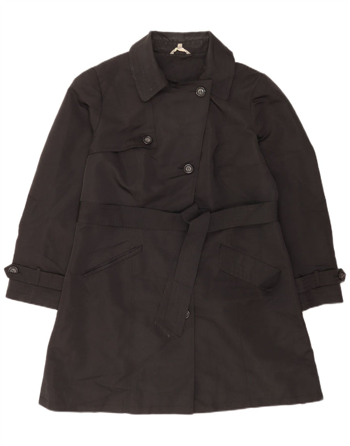 Trench da donna Marks & Spencer UK 16 grande poliestere nero