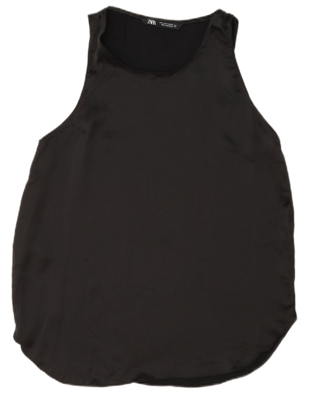 Camicetta senza maniche da donna Zara UK 10 piccola nera