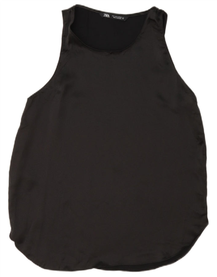 Camicetta senza maniche da donna Zara UK 10 piccola nera