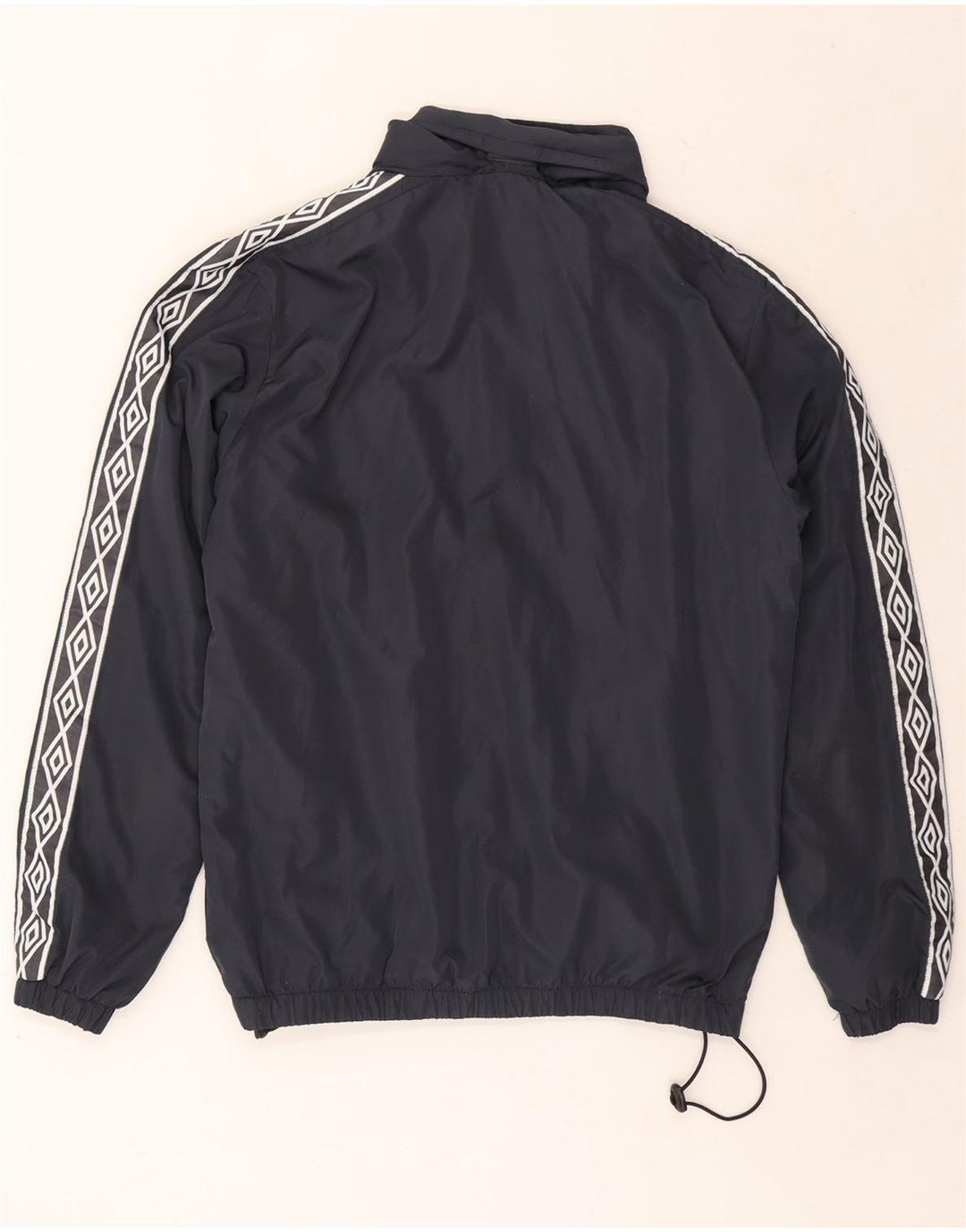 UMBRO Giacca da tuta grafica da uomo con cappuccio piccola in poliestere blu navy