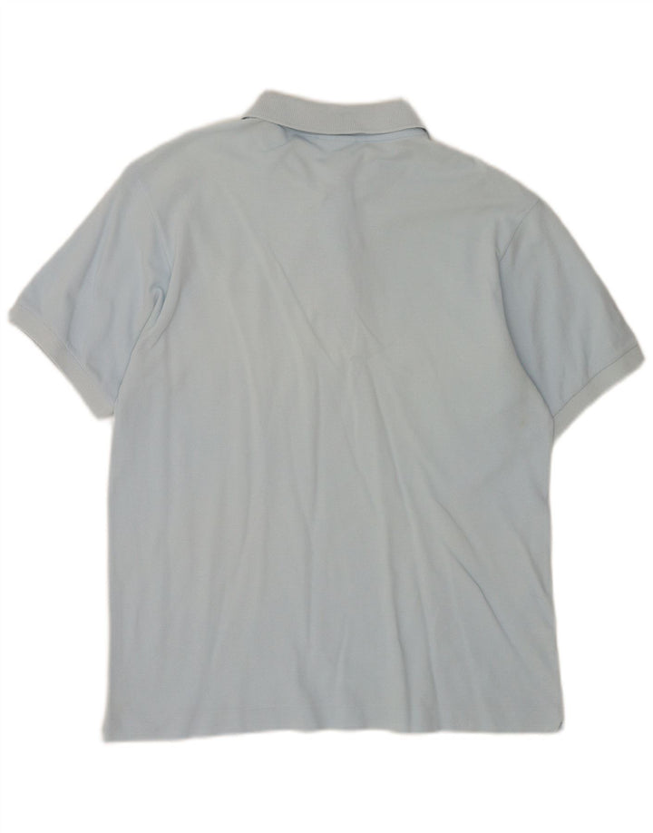 Polo da uomo Lacoste taglia 4 in cotone blu medio