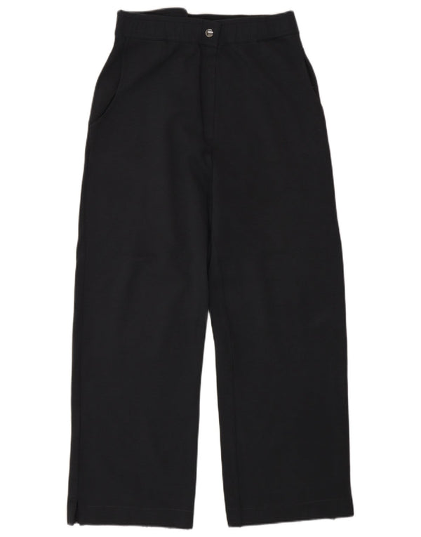 Pantaloni larghi a vita alta da donna Massimo Dutti medi W28 L28 Blu navy