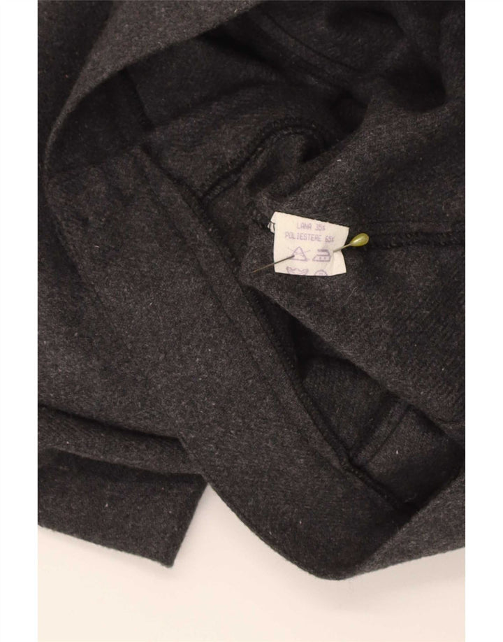 Pantaloncini casual da donna vintage grandi W30 poliestere grigio