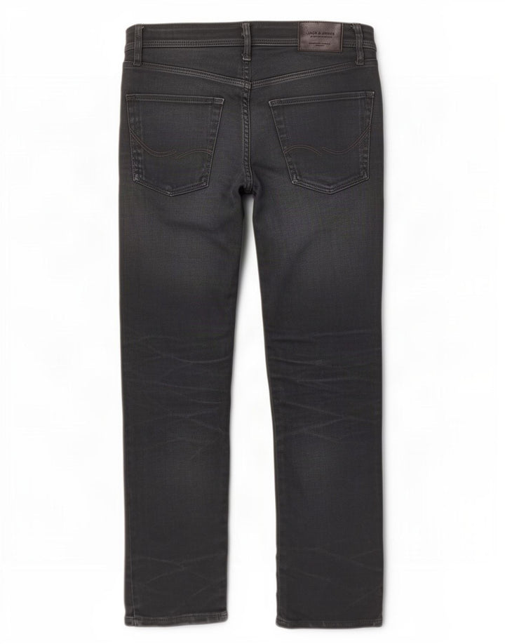 Jeans dritti da uomo Jack & Jones W32 L32 cotone blu navy