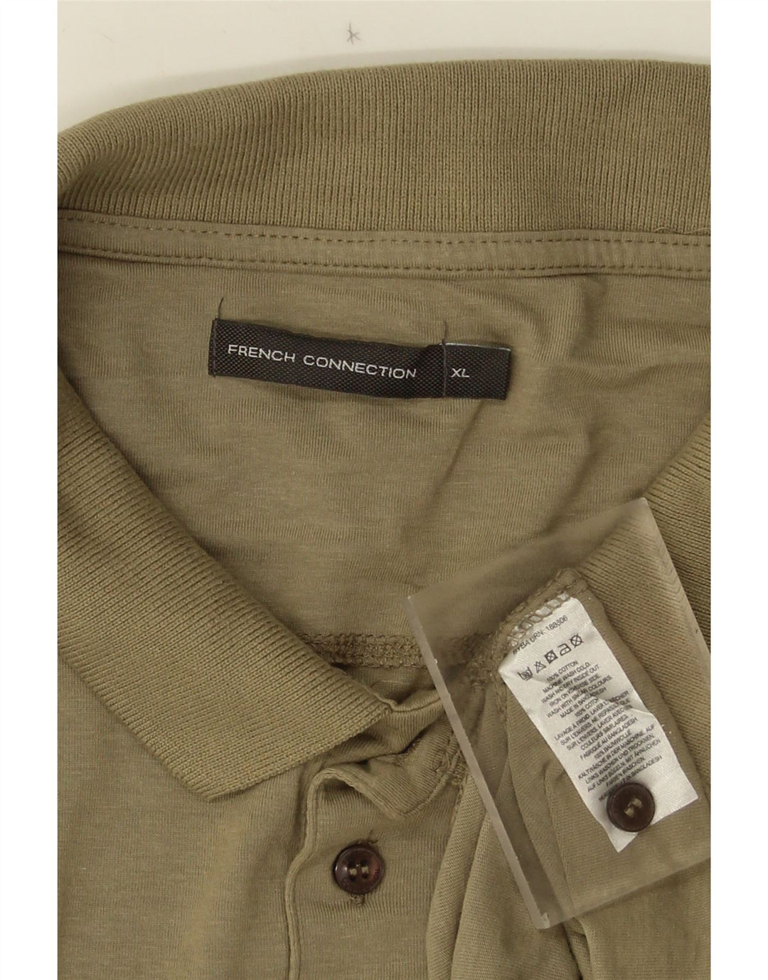 Polo da uomo French Connection XL in cotone kaki