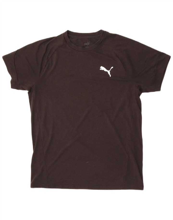 T-shirt da uomo Puma Top Large nera in poliestere