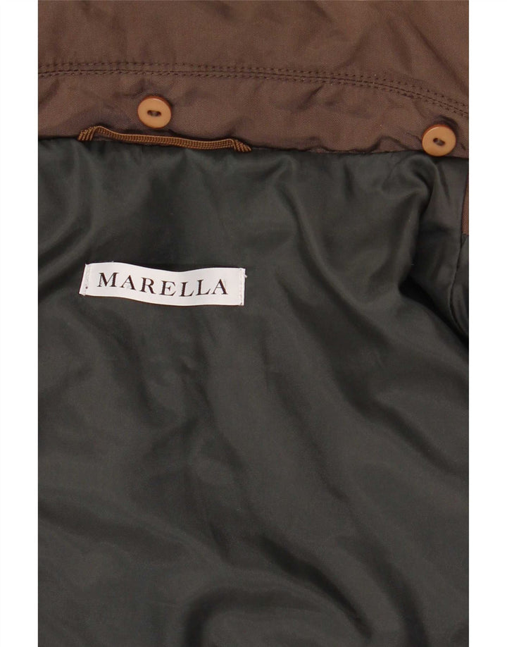Giacca imbottita da donna Marella UK 14 Large Marrone Poliammide