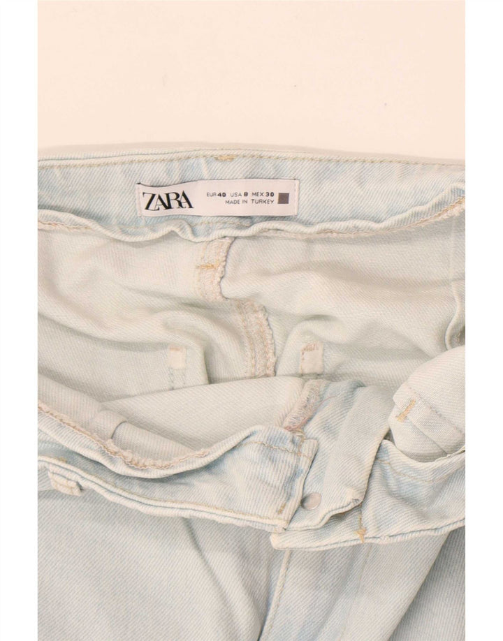 Jeans Zara da donna a gamba larga EU 40 medio W30 L26 blu