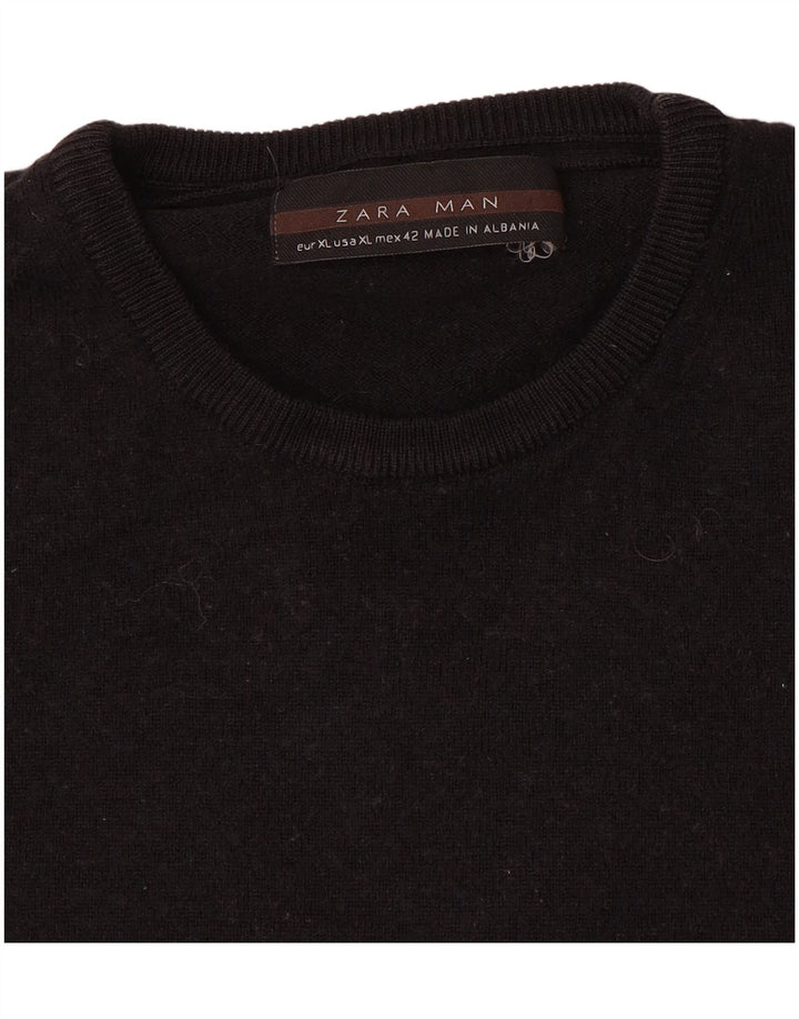 Maglione maglione girocollo da uomo Zara XL nero