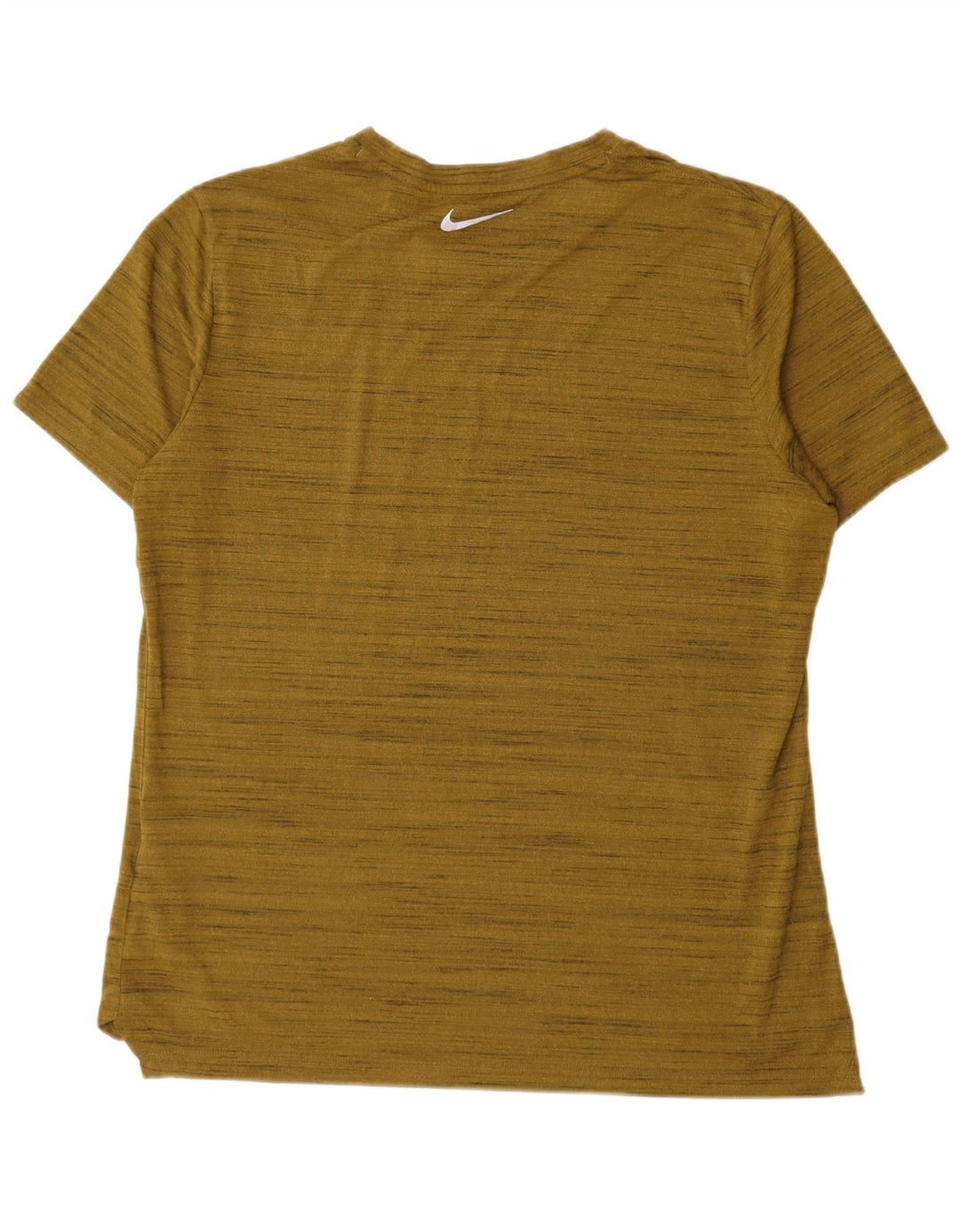 T-shirt NIKE da uomo Dri Fit, grande, in poliestere screziato color kaki
