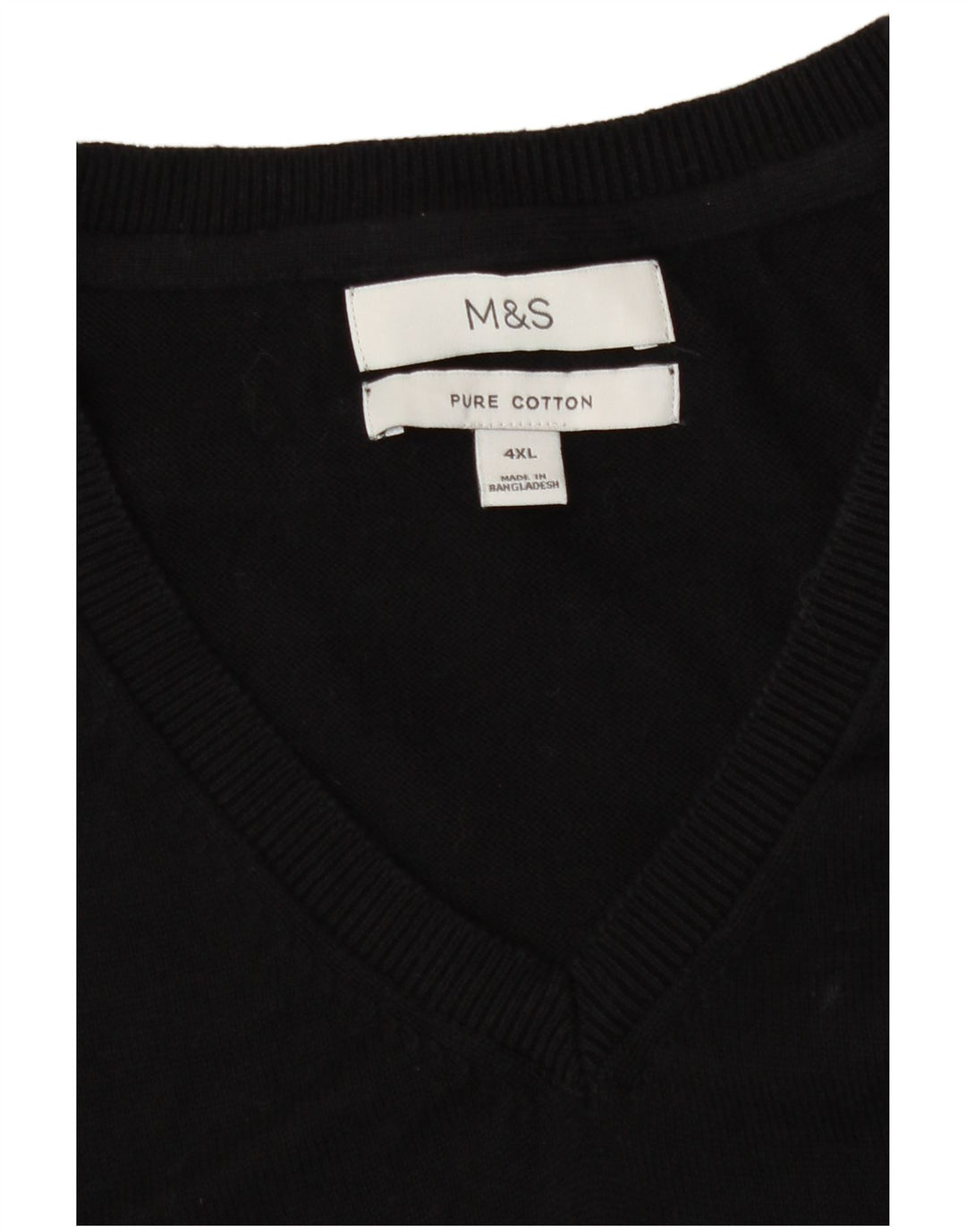 Canotta da uomo Marks & Spencer 4XL cotone nero