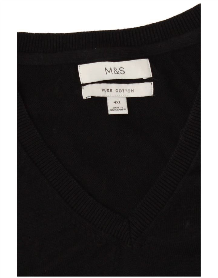 Canotta da uomo Marks & Spencer 4XL cotone nero