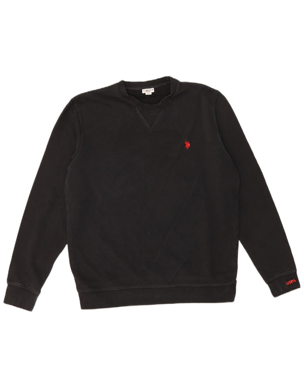 Polo Assn. Felpa da uomo maglione 2XL nera