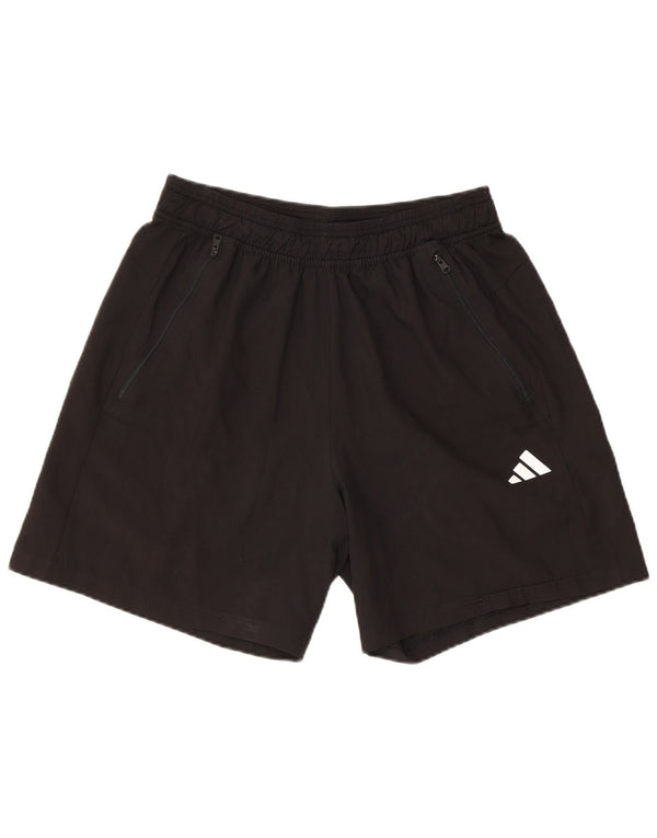 Pantaloncini sportivi Adidas da donna con vestibilità regolare UK 14 Medium Black Poliestere Sports