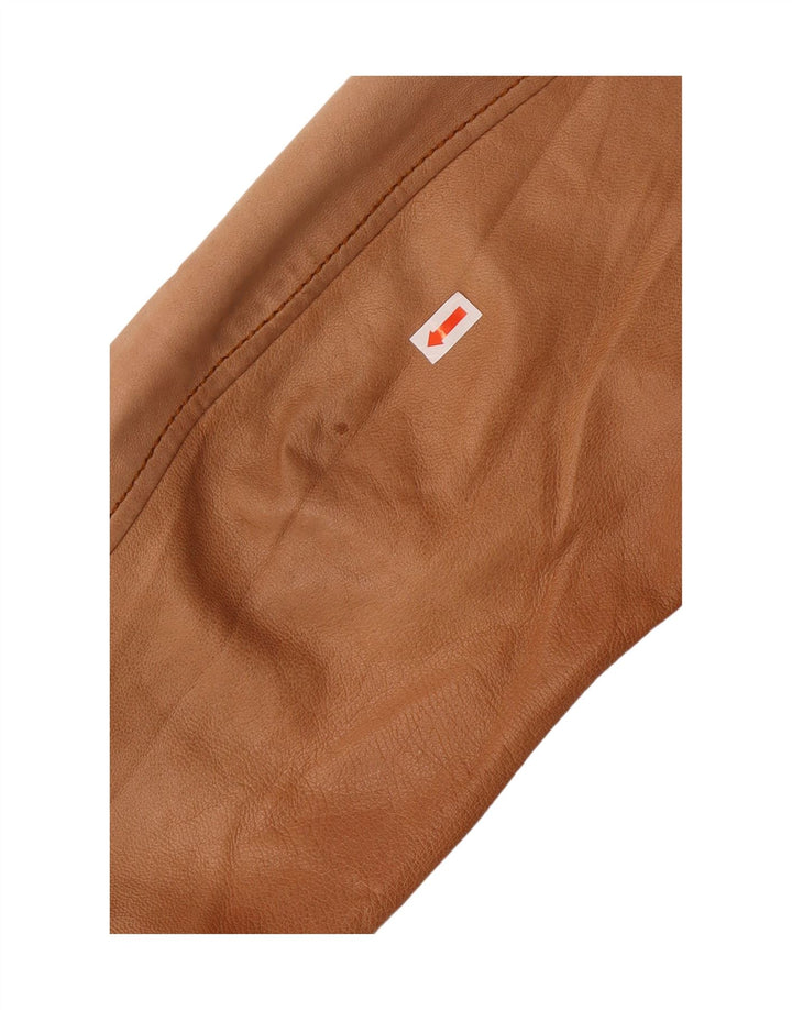 CONBIPEL Mens Leather Jacket IT 50 Large Brown Leather