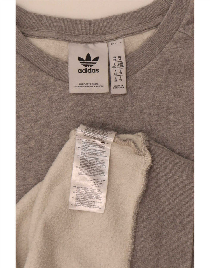 Felpa Adidas Uomo Maglione XL Grigio Cotone