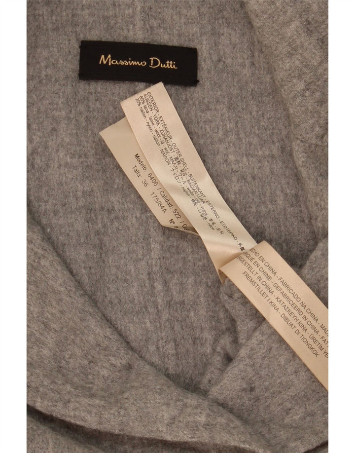 Giacca blazer oversize doppio petto da donna Massimo Dutti EU 36 XS Grigio