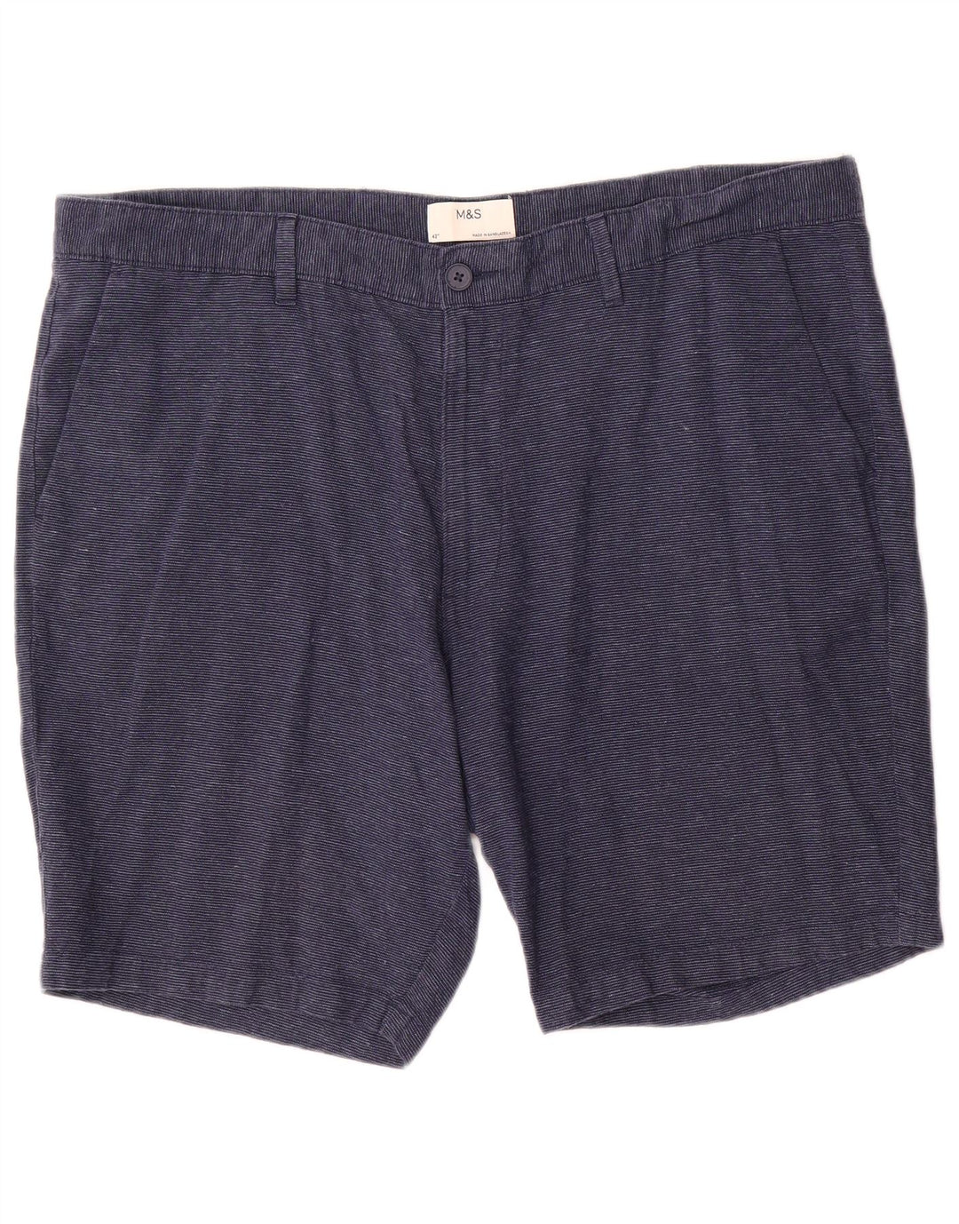 Pantaloncini chino da uomo Marks & Spencer W42 2XL Lino blu
