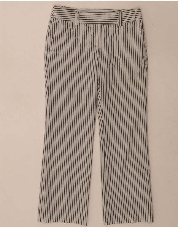 Pantaloni da abito dritti da donna Zara EU 38 piccoli W28 L29 gessati neri