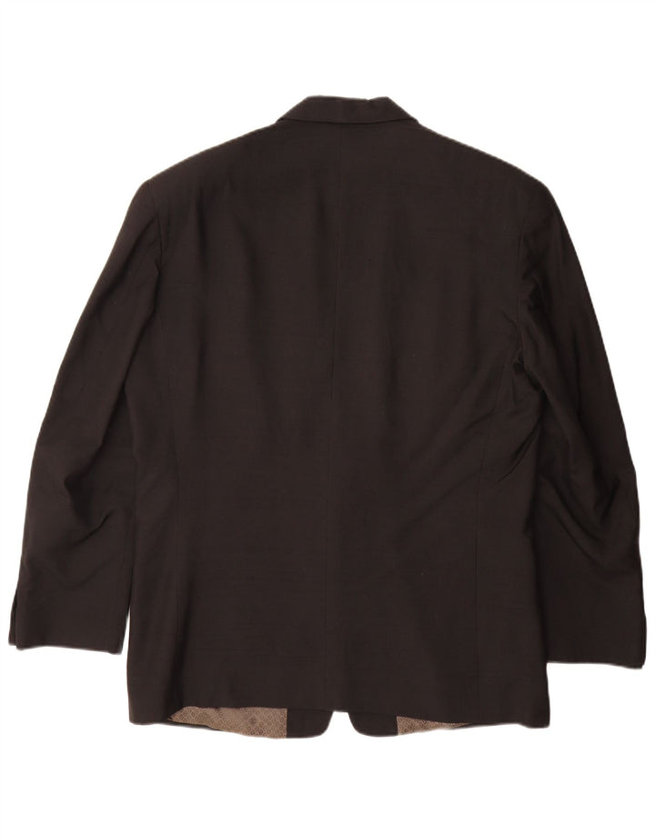 Giacca blazer da uomo a 1 bottone Biagiotti UK 38 media nera