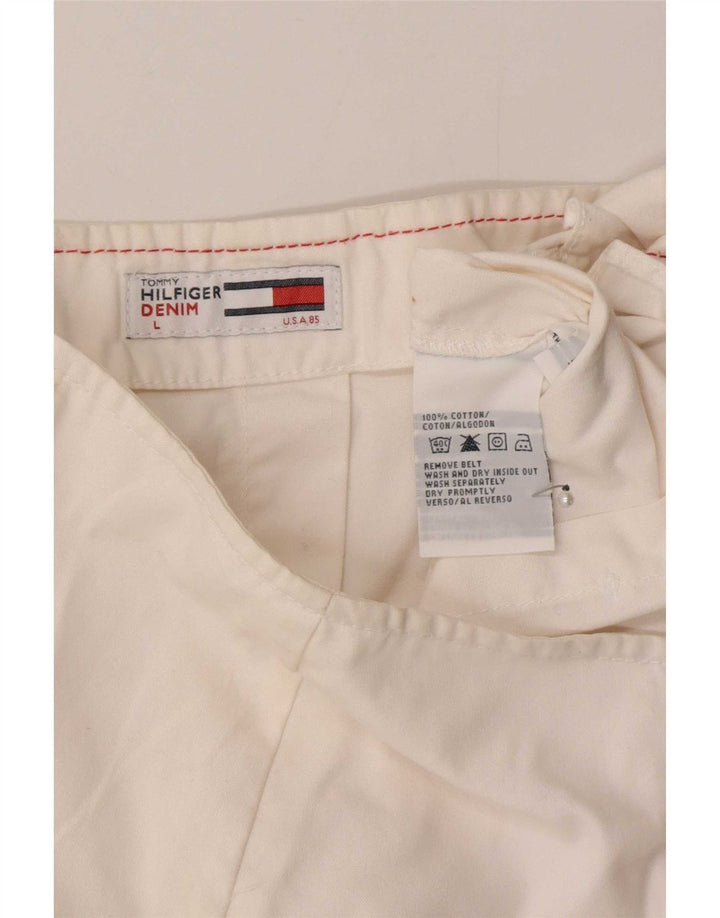 Minigonna da donna Tommy Hilfiger grande W32 in cotone bianco