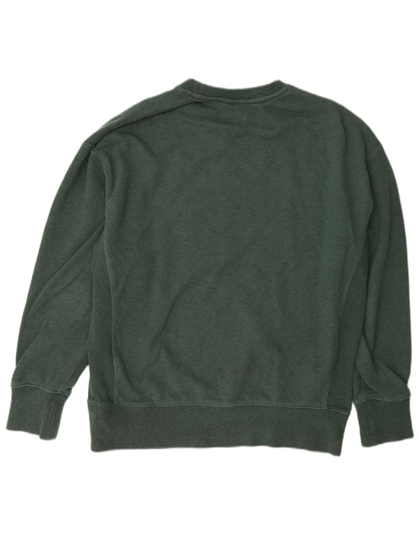 Superdry Mens Graphic Loose Fit Sweatshirt Jumper XS Green Cotton