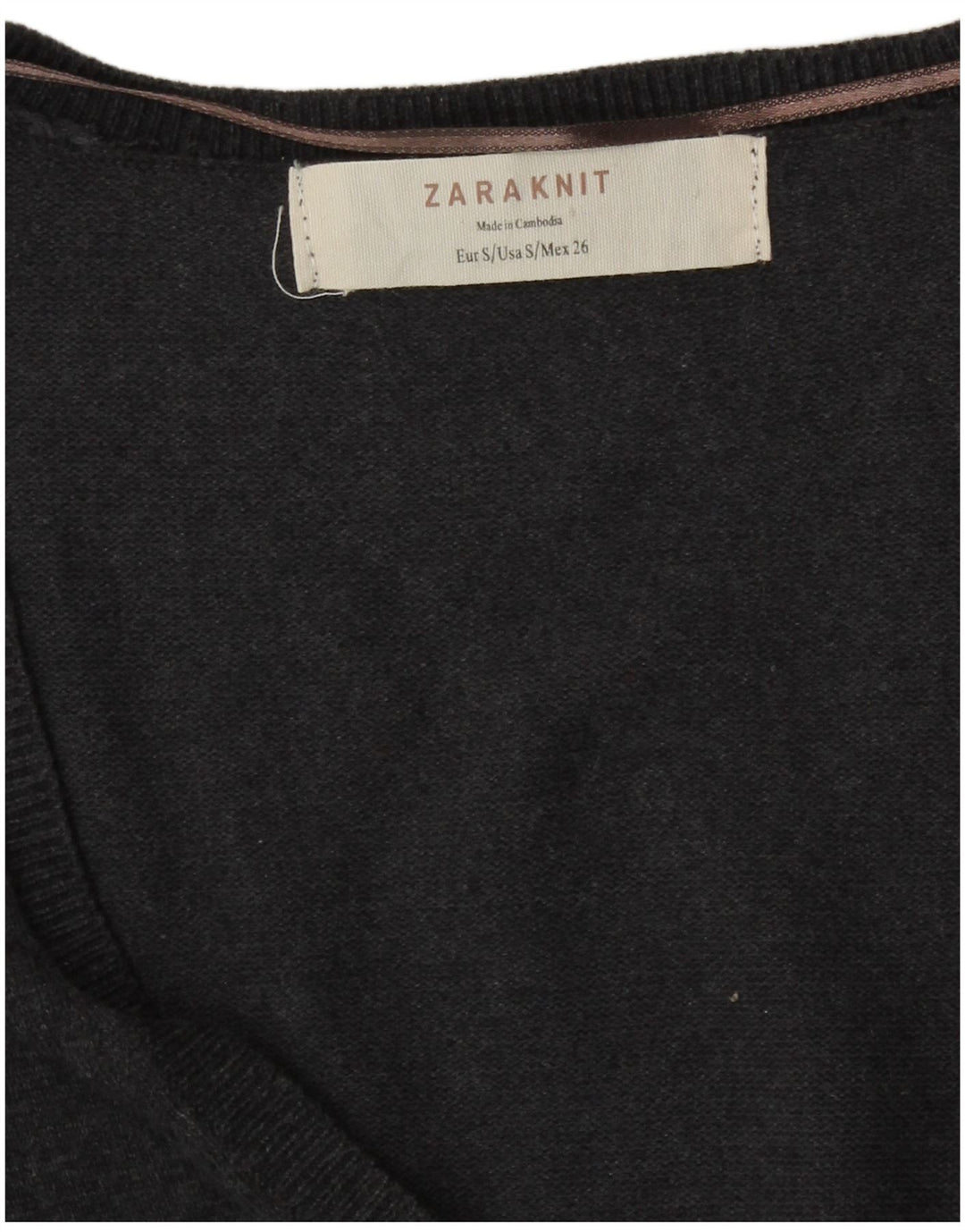 Maglione cardigan da donna Zara UK 10 piccolo grigio