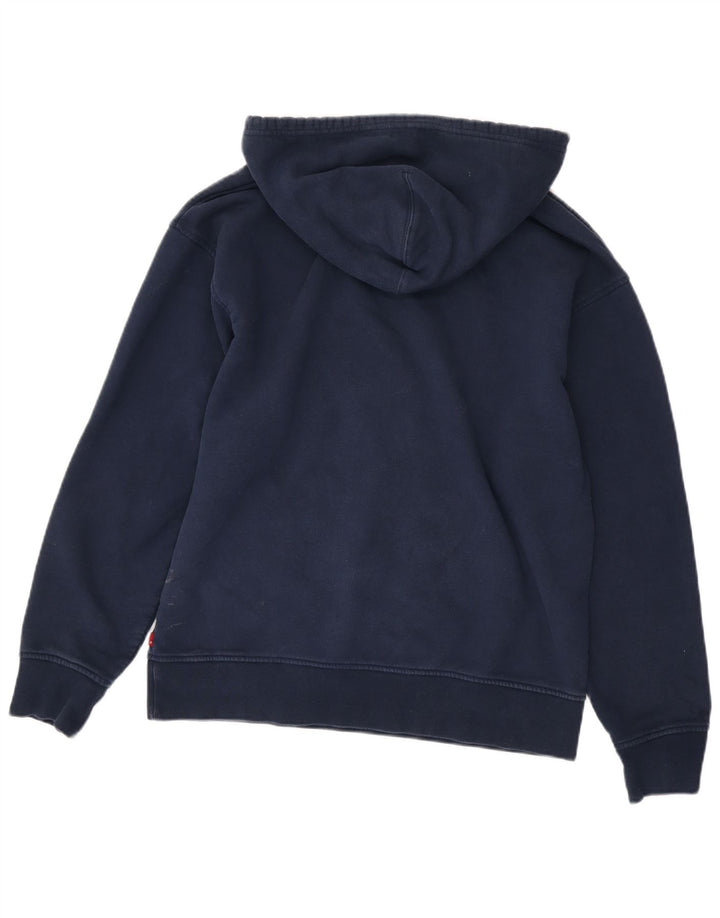 Levi's Felpa con cappuccio grafica rilassata da uomo in cotone medio blu navy