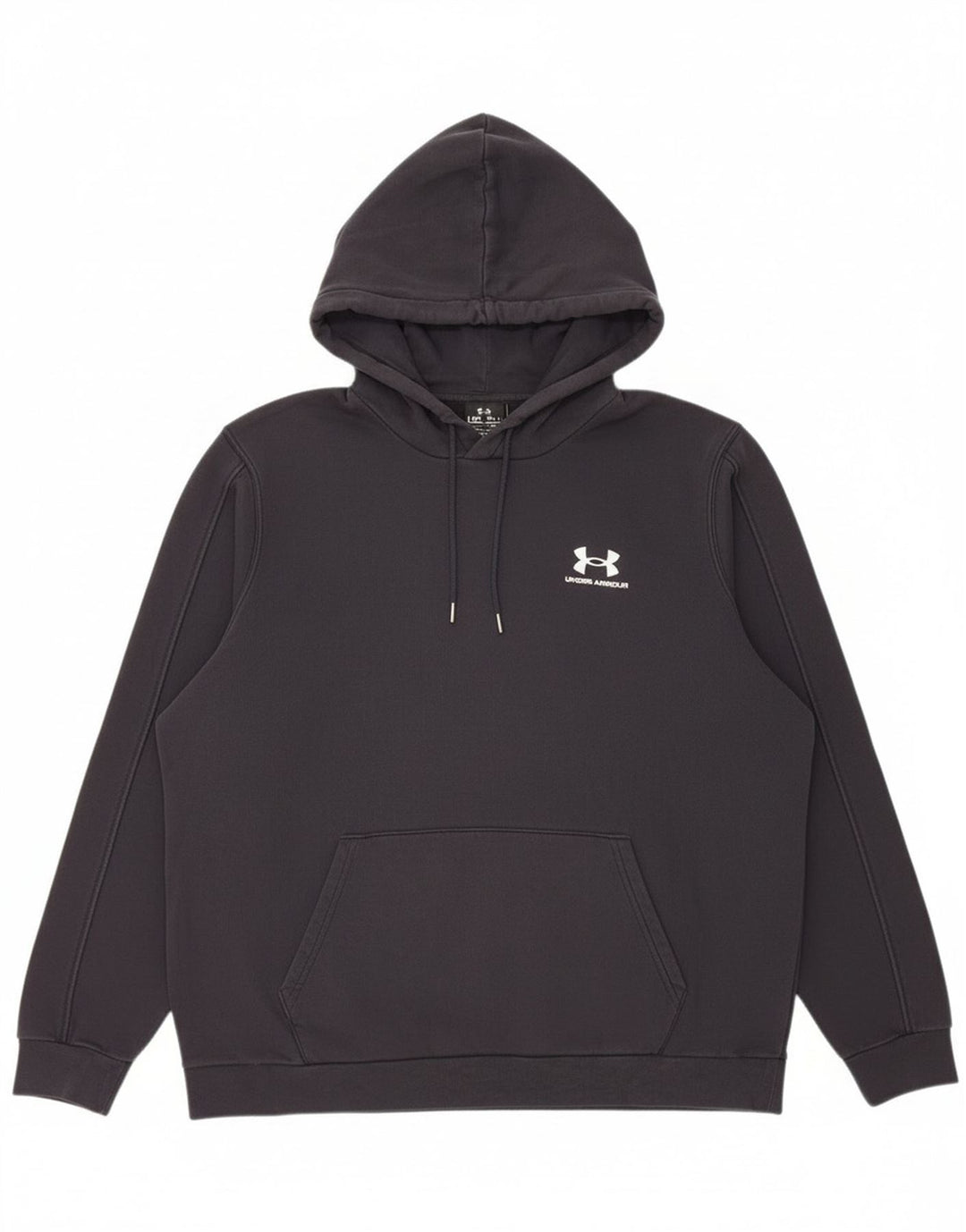 Felpa con cappuccio da uomo Under Armour grande in cotone nero